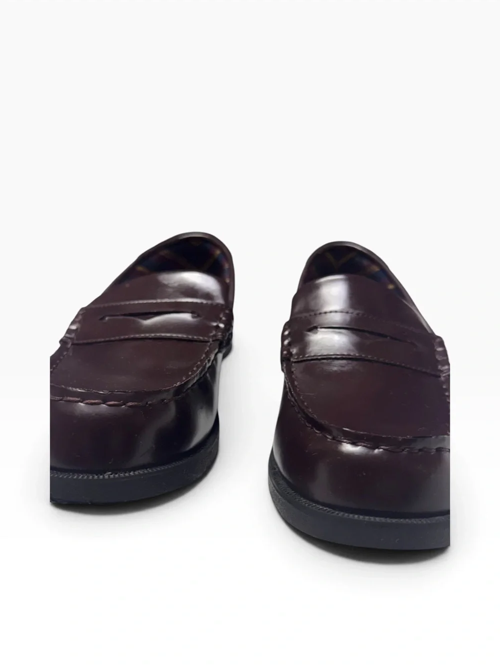 Sperry School Youth/Boys Burgundy Leather Original Penny Loafer Shoe 6 M